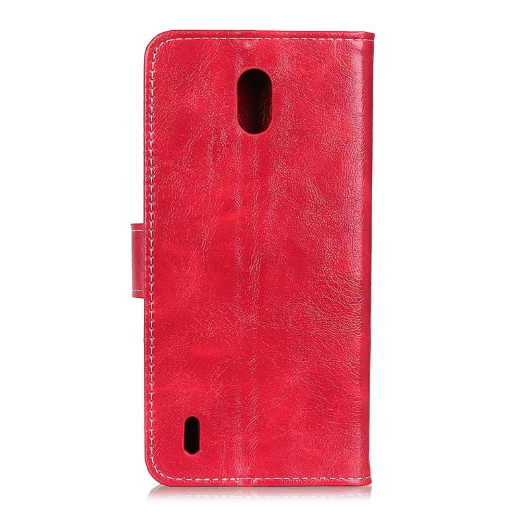 For Nokia C1 Retro Crazy Horse Texture Horizontal Flip Leather Case with Holder & Card Slots & Photo Frame & Wallet