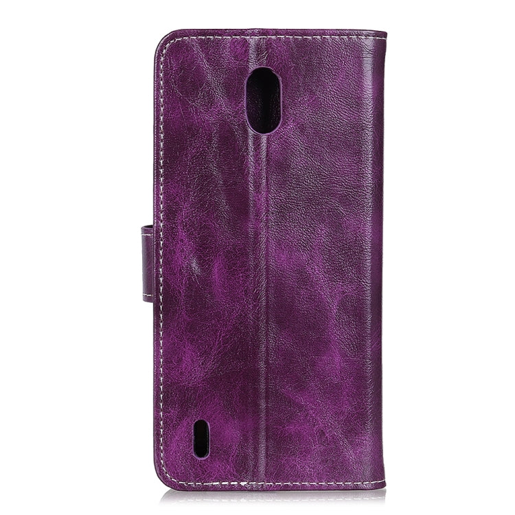 For Nokia C1 Retro Crazy Horse Texture Horizontal Flip Leather Case with Holder & Card Slots & Photo Frame & Wallet