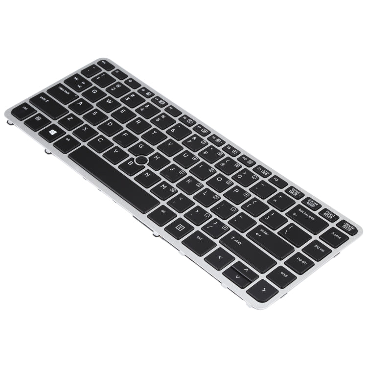 For HP EliteBook 840 G1 US Version Keyboard with Backlight and Pointing(Silver)