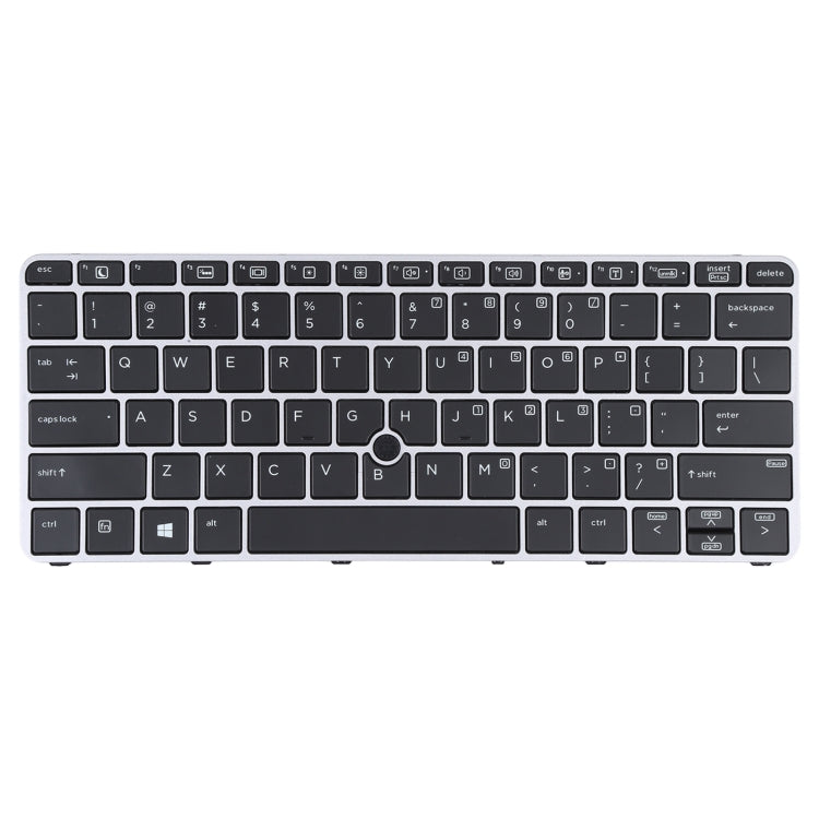 For HP EliteBook 820 G3 US Version Keyboard with Backlight and Pointing(Silver)