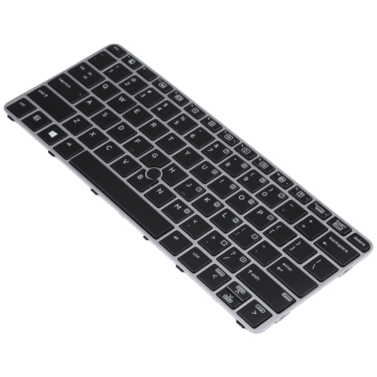 For HP EliteBook 820 G3 US Version Keyboard with Backlight and Pointing(Silver)