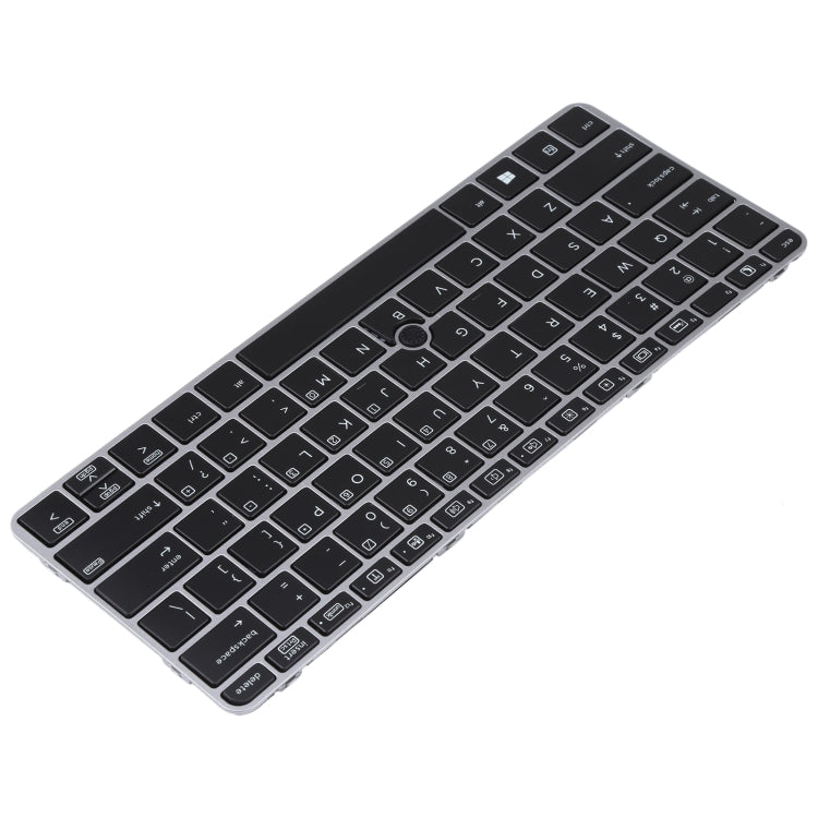 For HP EliteBook 820 G3 US Version Keyboard with Backlight and Pointing(Silver)