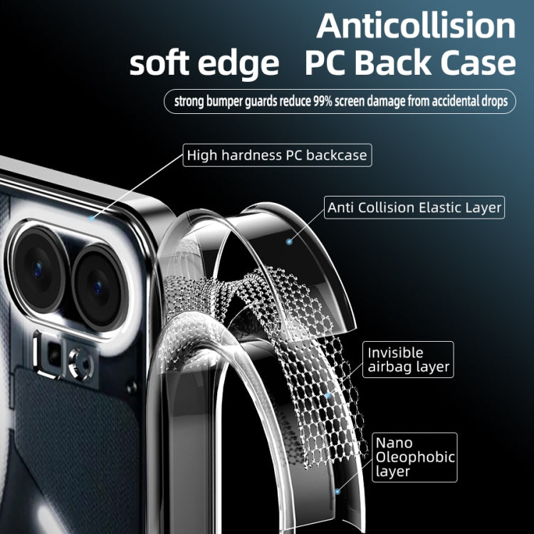 For Nothing Phone 1 Ice Crystal PC + TPU Phone Case