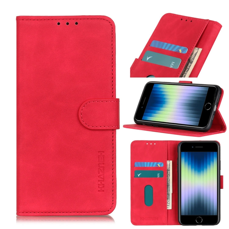 For iPhone SE 2022 / SE 2020 Retro Texture PU + TPU Horizontal Flip Leather Case with Holder & Card Slots & Wallet