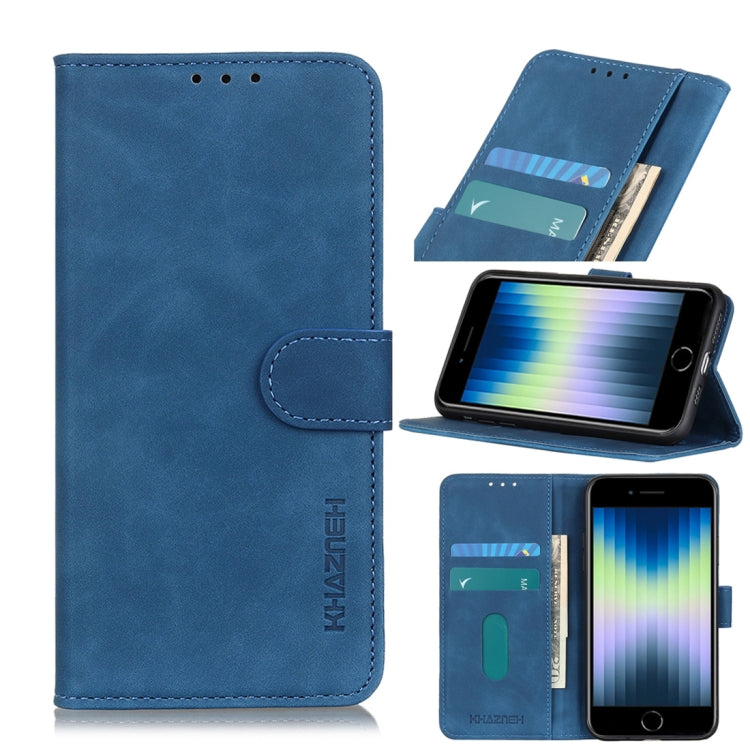 For iPhone SE 2022 / SE 2020 Retro Texture PU + TPU Horizontal Flip Leather Case with Holder & Card Slots & Wallet