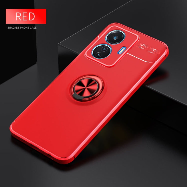 For vivo iQOO Z6 44W Metal Ring Holder TPU Phone Case