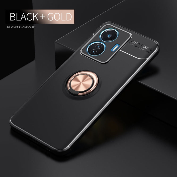 For vivo iQOO Z6 44W Metal Ring Holder TPU Phone Case