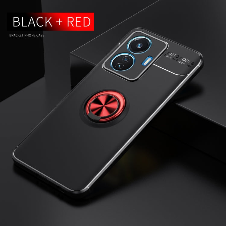 For vivo iQOO Z6 44W Metal Ring Holder TPU Phone Case