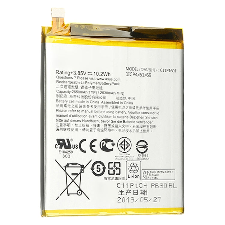 C11P1601 2650mAh For ASUS Zenfone 3 Li-Polymer Battery Replacement