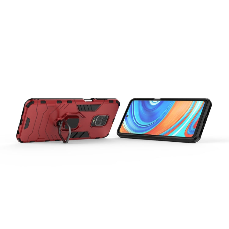 For Xiaomi Redmi Note 9 Pro Max PC + TPU Anti-fall Protective Shell With Magnetic Ring Bracket
