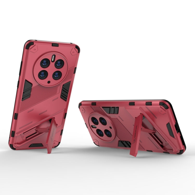 For Huawei Mate 50 Pro Punk Armor 2 in 1 PC + TPU Shockproof Phone Case with Invisible Holder