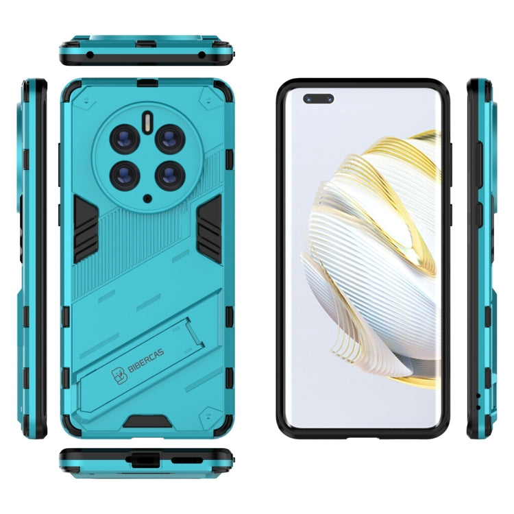 For Huawei Mate 50 Pro Punk Armor 2 in 1 PC + TPU Shockproof Phone Case with Invisible Holder