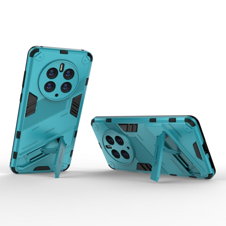 For Huawei Mate 50 Pro Punk Armor 2 in 1 PC + TPU Shockproof Phone Case with Invisible Holder