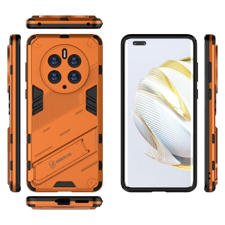 For Huawei Mate 50 Pro Punk Armor 2 in 1 PC + TPU Shockproof Phone Case with Invisible Holder