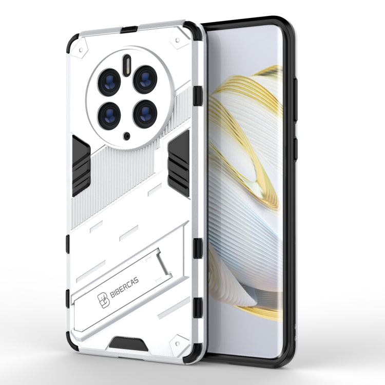 For Huawei Mate 50 Pro Punk Armor 2 in 1 PC + TPU Shockproof Phone Case with Invisible Holder
