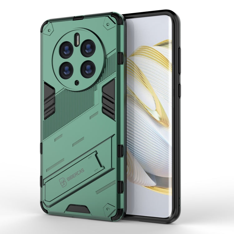 For Huawei Mate 50 Pro Punk Armor 2 in 1 PC + TPU Shockproof Phone Case with Invisible Holder