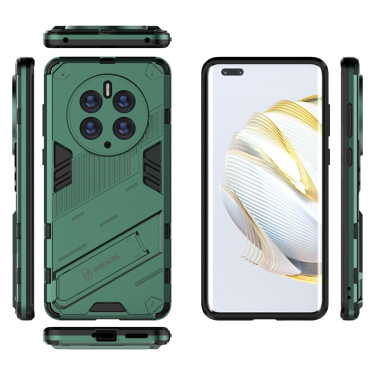 For Huawei Mate 50 Pro Punk Armor 2 in 1 PC + TPU Shockproof Phone Case with Invisible Holder