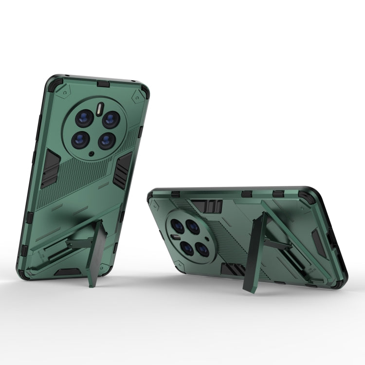 For Huawei Mate 50 Pro Punk Armor 2 in 1 PC + TPU Shockproof Phone Case with Invisible Holder