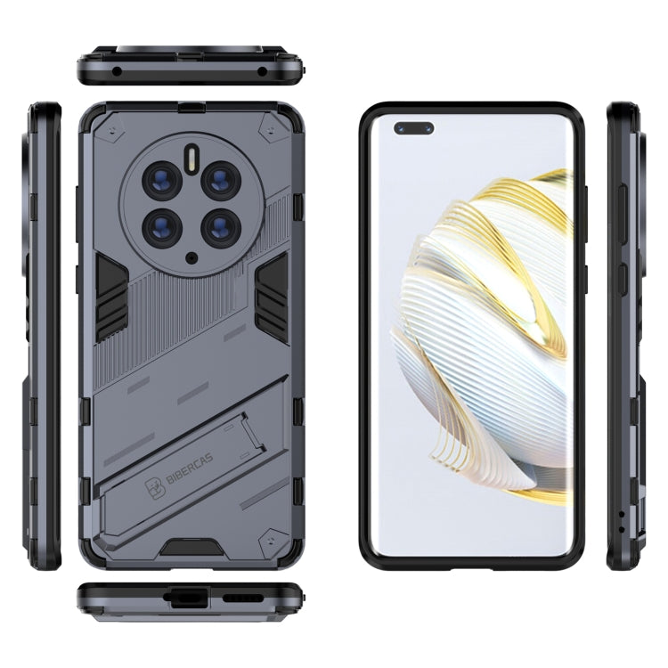 For Huawei Mate 50 Pro Punk Armor 2 in 1 PC + TPU Shockproof Phone Case with Invisible Holder