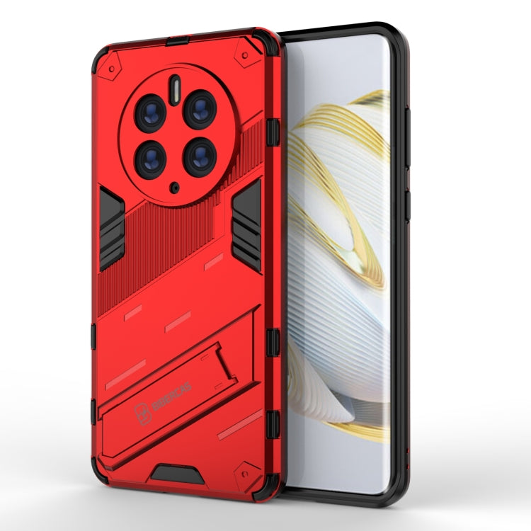 For Huawei Mate 50 Pro Punk Armor 2 in 1 PC + TPU Shockproof Phone Case with Invisible Holder