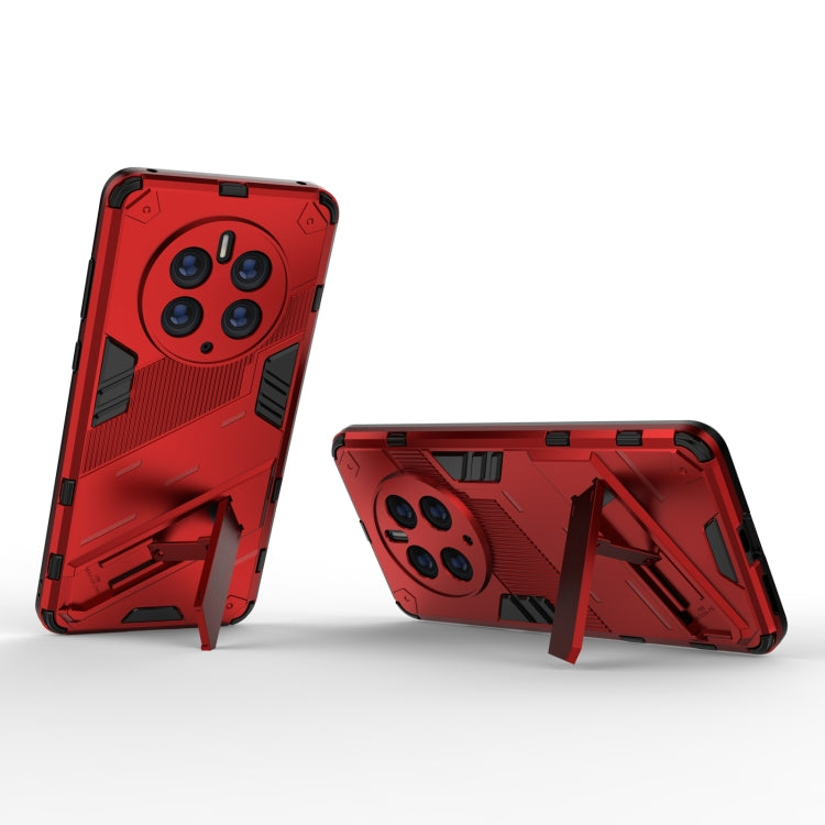 For Huawei Mate 50 Pro Punk Armor 2 in 1 PC + TPU Shockproof Phone Case with Invisible Holder