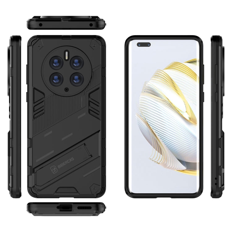 For Huawei Mate 50 Pro Punk Armor 2 in 1 PC + TPU Shockproof Phone Case with Invisible Holder