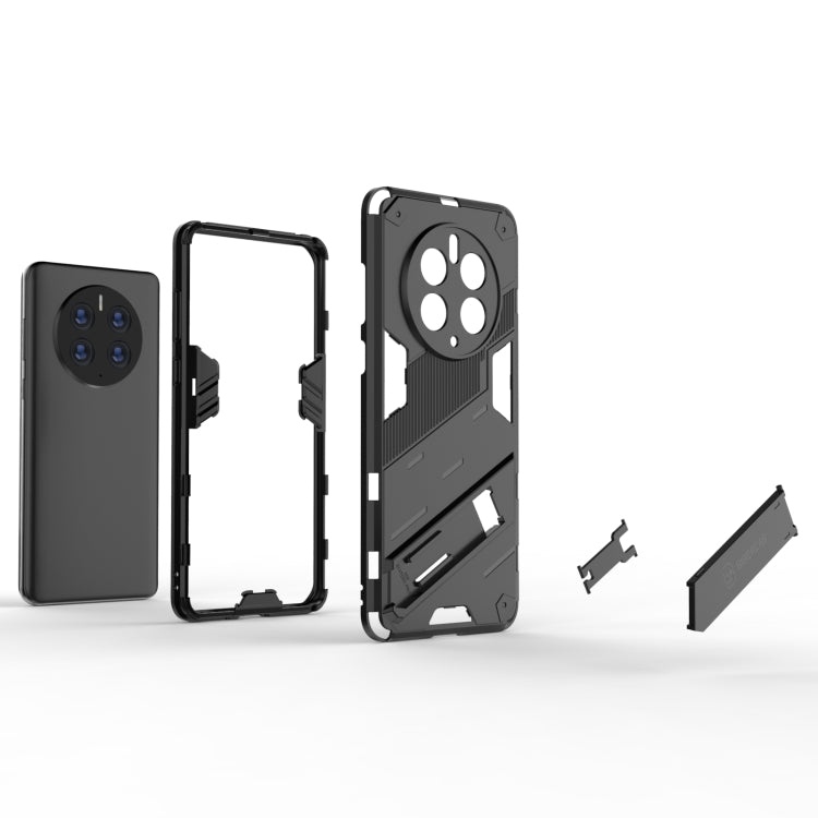 For Huawei Mate 50 Pro Punk Armor 2 in 1 PC + TPU Shockproof Phone Case with Invisible Holder