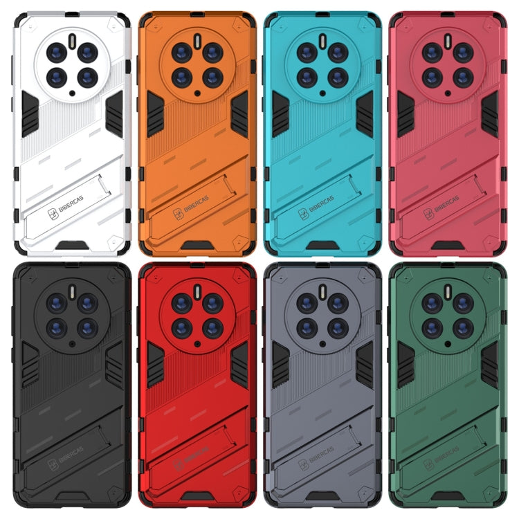 For Huawei Mate 50 Pro Punk Armor 2 in 1 PC + TPU Shockproof Phone Case with Invisible Holder