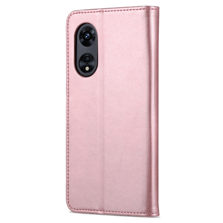 For OPPO A97 5G AZNS Skin Feel Calf Texture Flip Leather Phone Case