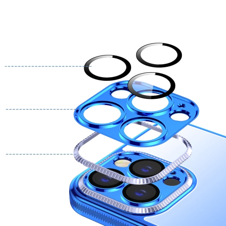 For iPhone 14 Pro Metal Lens Film TPU Phone Case