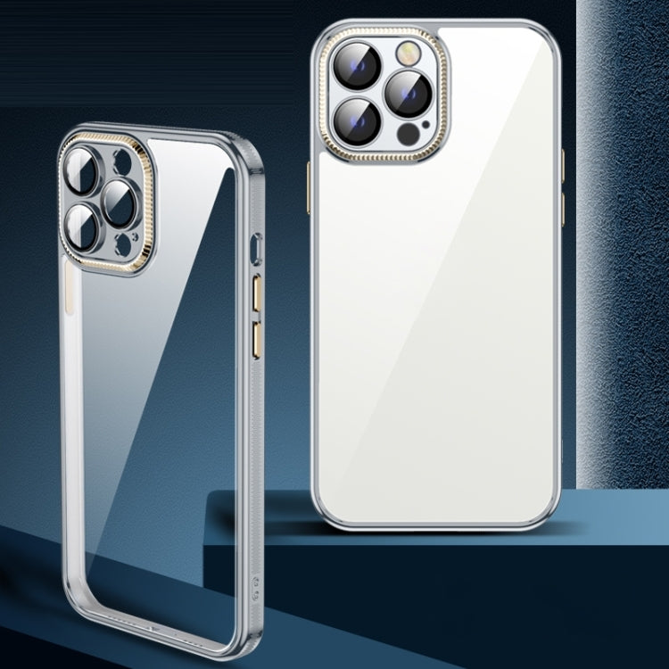 For iPhone 14 Pro Max Metal Lens Film TPU Phone Case