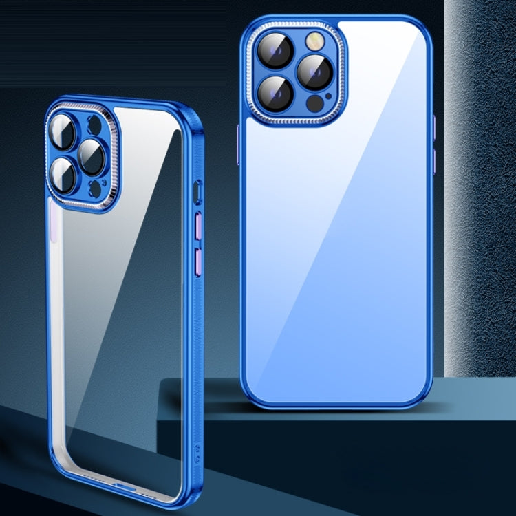 For iPhone 14 Pro Max Metal Lens Film TPU Phone Case