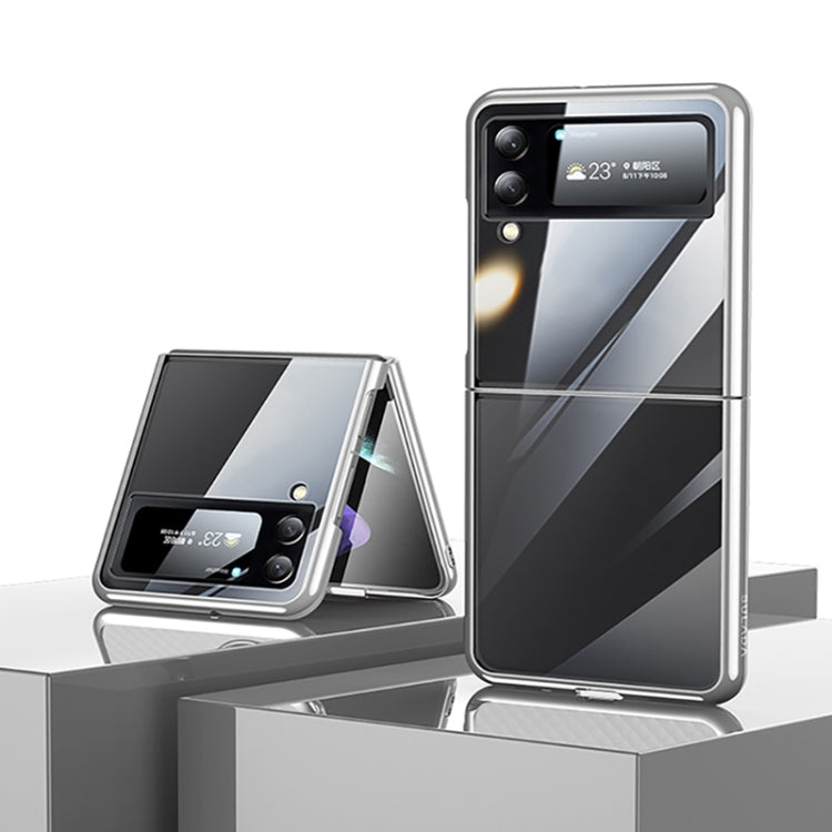 For Samsung Galaxy Z Flip4 SULADA Shockproof Plating PC Transparent Protective Case