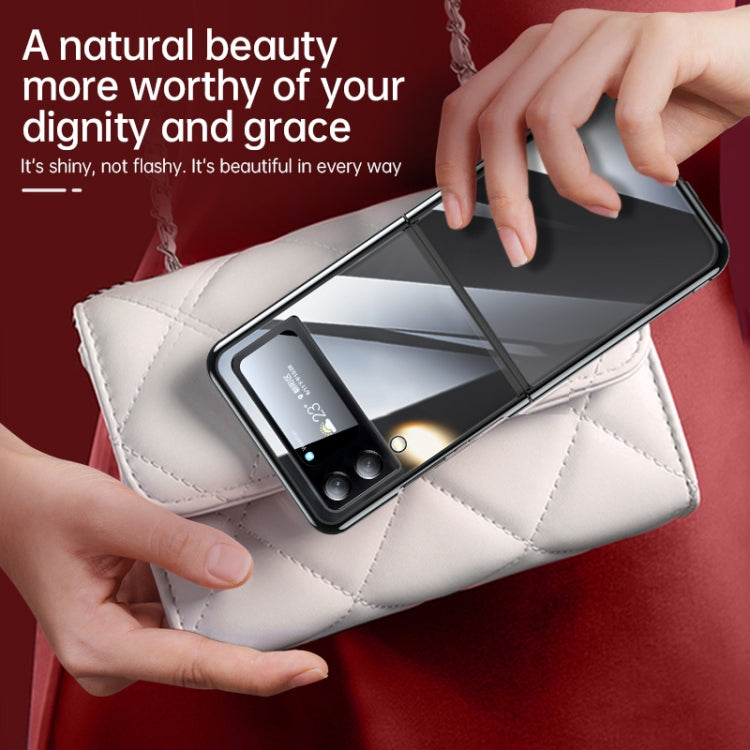 For Samsung Galaxy Z Flip4 SULADA Shockproof Plating PC Transparent Protective Case