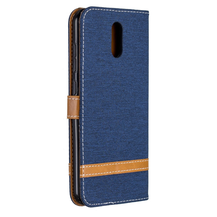 For Nokia 2.3 Color Matching Denim Texture Horizontal Flip Leather Case with Holder & Card Slots & Wallet & Lanyard