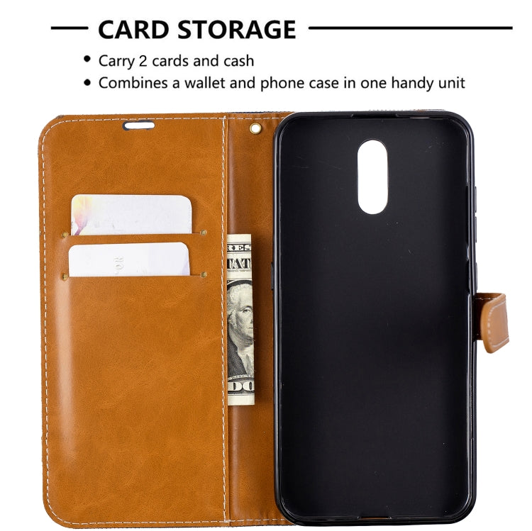 For Nokia 2.3 Color Matching Denim Texture Horizontal Flip Leather Case with Holder & Card Slots & Wallet & Lanyard