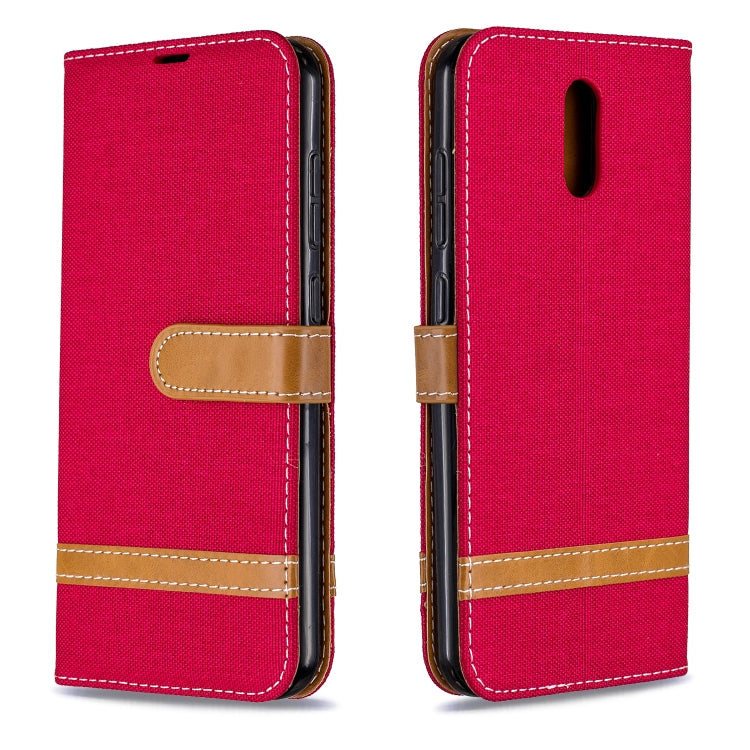 For Nokia 2.3 Color Matching Denim Texture Horizontal Flip Leather Case with Holder & Card Slots & Wallet & Lanyard