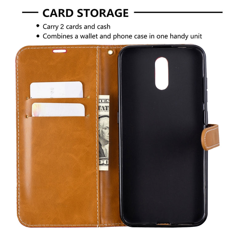 For Nokia 2.3 Color Matching Denim Texture Horizontal Flip Leather Case with Holder & Card Slots & Wallet & Lanyard