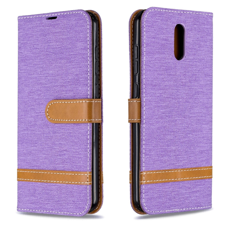 For Nokia 2.3 Color Matching Denim Texture Horizontal Flip Leather Case with Holder & Card Slots & Wallet & Lanyard