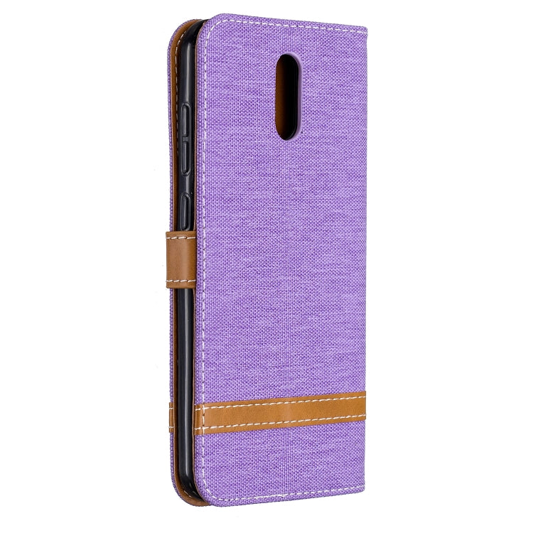 For Nokia 2.3 Color Matching Denim Texture Horizontal Flip Leather Case with Holder & Card Slots & Wallet & Lanyard