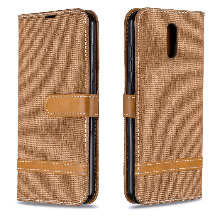 For Nokia 2.3 Color Matching Denim Texture Horizontal Flip Leather Case with Holder & Card Slots & Wallet & Lanyard