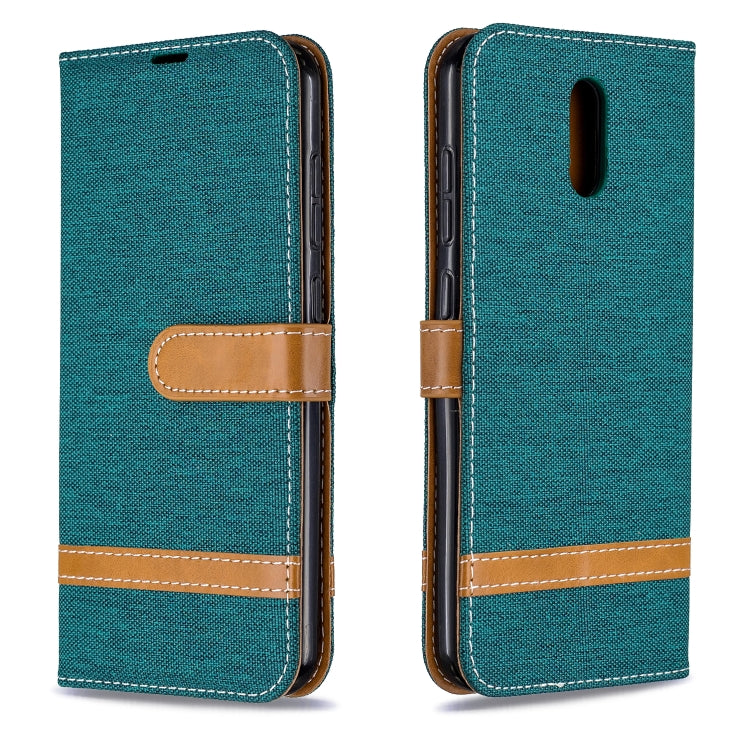 For Nokia 2.3 Color Matching Denim Texture Horizontal Flip Leather Case with Holder & Card Slots & Wallet & Lanyard