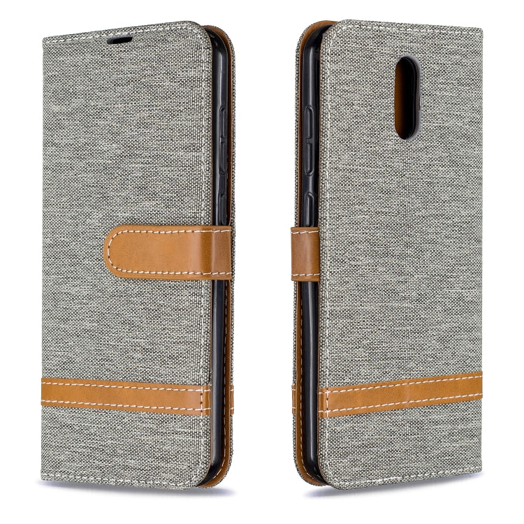 For Nokia 2.3 Color Matching Denim Texture Horizontal Flip Leather Case with Holder & Card Slots & Wallet & Lanyard