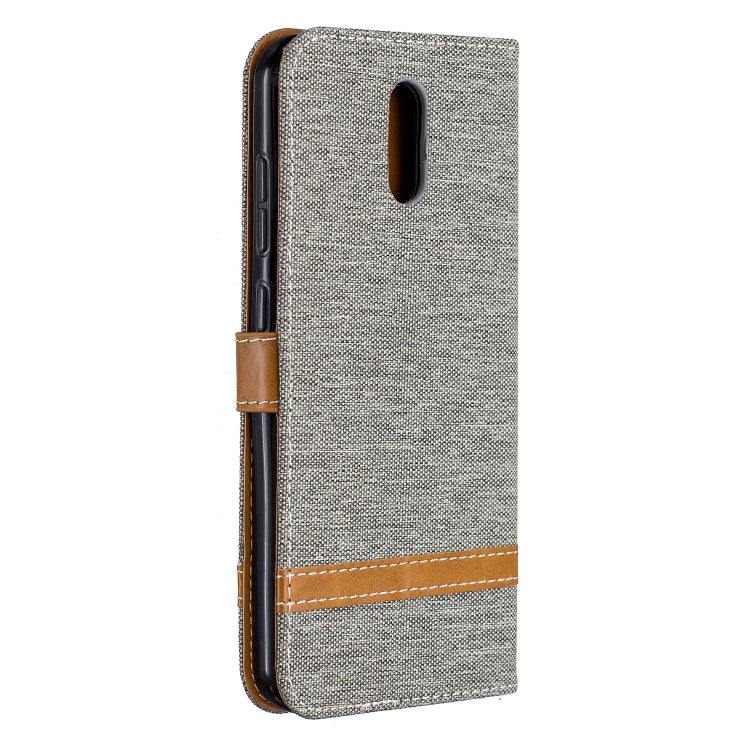For Nokia 2.3 Color Matching Denim Texture Horizontal Flip Leather Case with Holder & Card Slots & Wallet & Lanyard