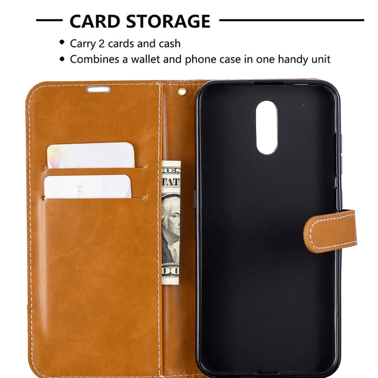 For Nokia 2.3 Color Matching Denim Texture Horizontal Flip Leather Case with Holder & Card Slots & Wallet & Lanyard