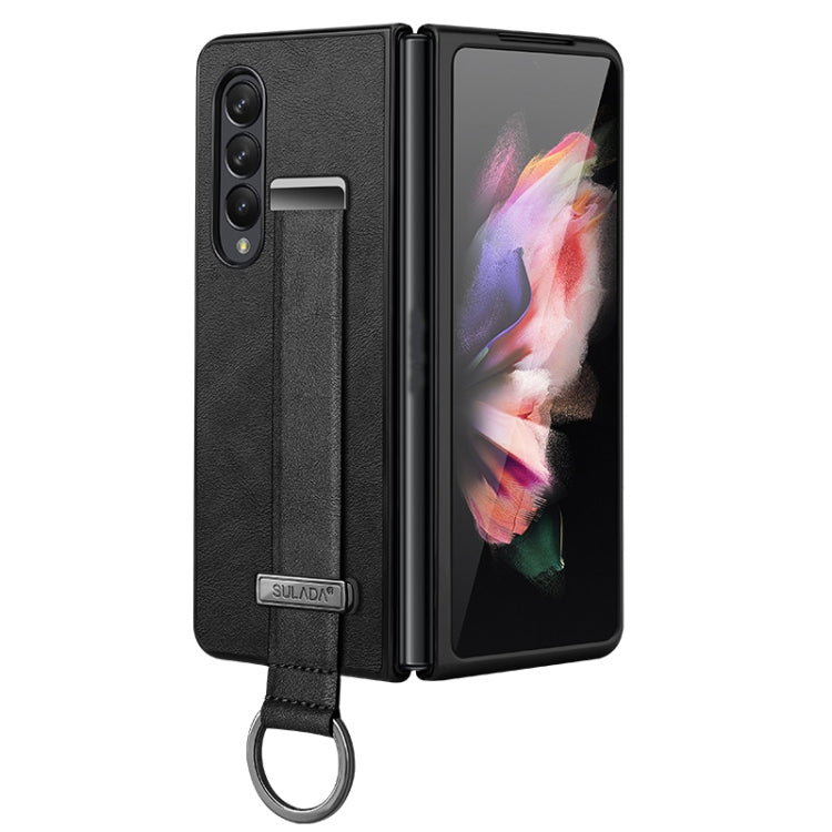 For Samsung Galaxy Z Fold4 SULADA Cool Series PC + Leather Texture Skin Feel Shockproof Phone Case