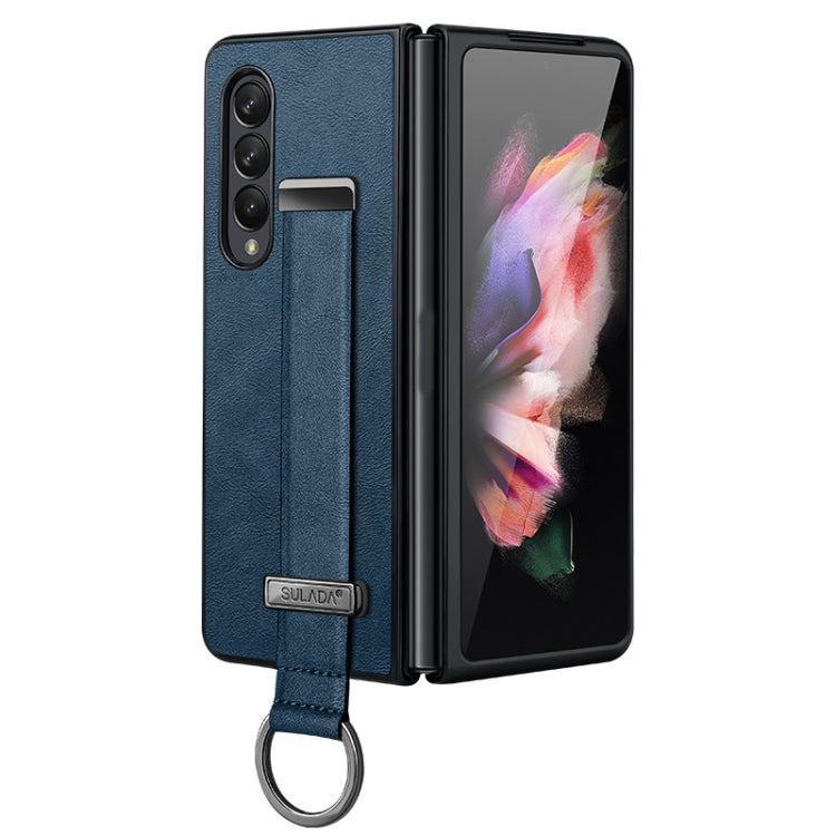 For Samsung Galaxy Z Fold4 SULADA Cool Series PC + Leather Texture Skin Feel Shockproof Phone Case