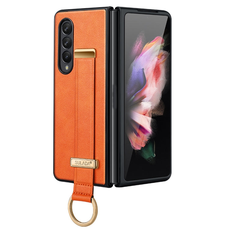For Samsung Galaxy Z Fold4 SULADA Cool Series PC + Leather Texture Skin Feel Shockproof Phone Case