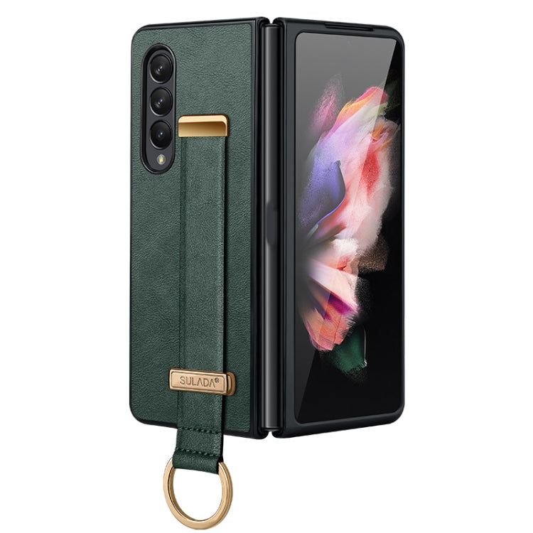 For Samsung Galaxy Z Fold4 SULADA Cool Series PC + Leather Texture Skin Feel Shockproof Phone Case