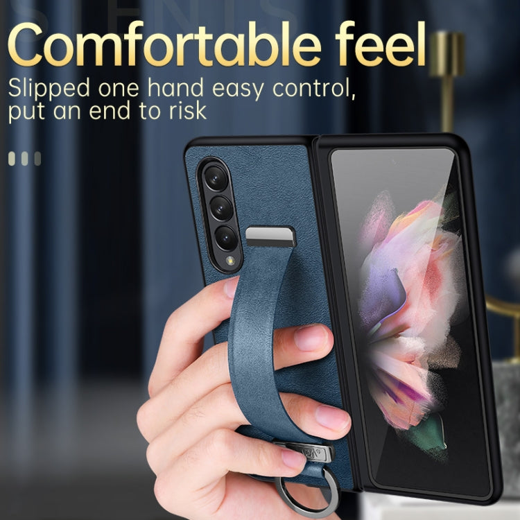 For Samsung Galaxy Z Fold4 SULADA Cool Series PC + Leather Texture Skin Feel Shockproof Phone Case